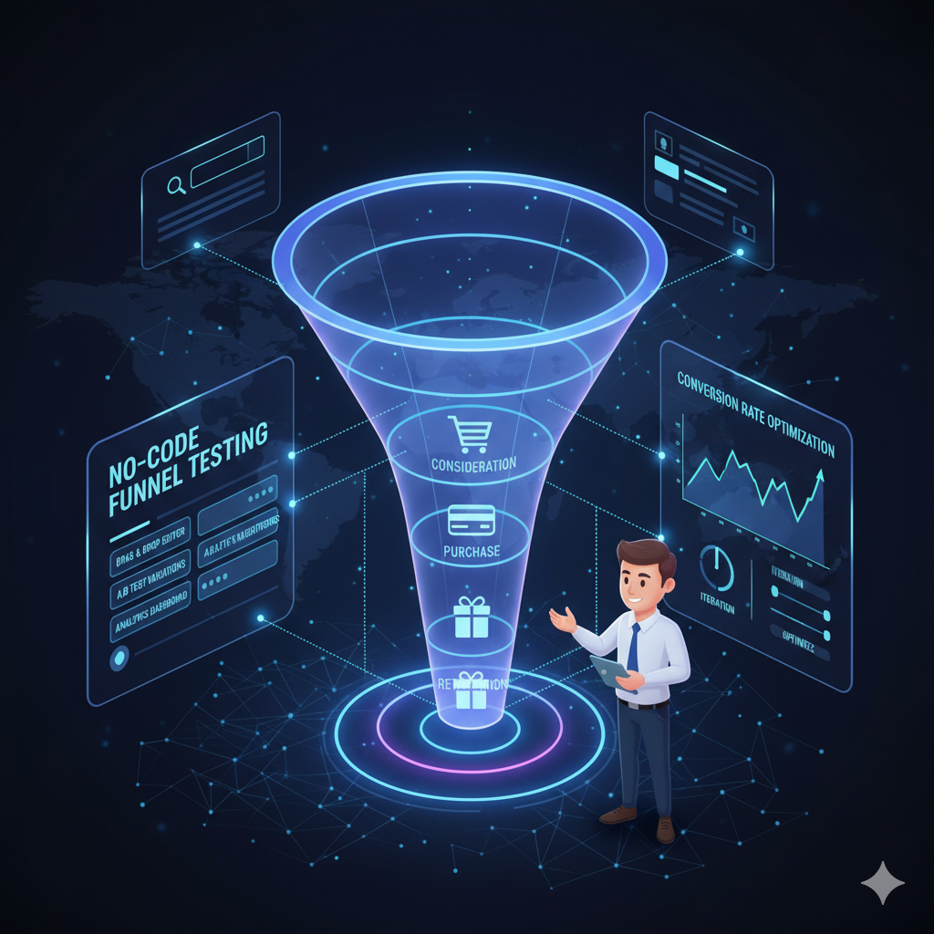 no-code conversion funnel testing pricing pages-trials-paywalls